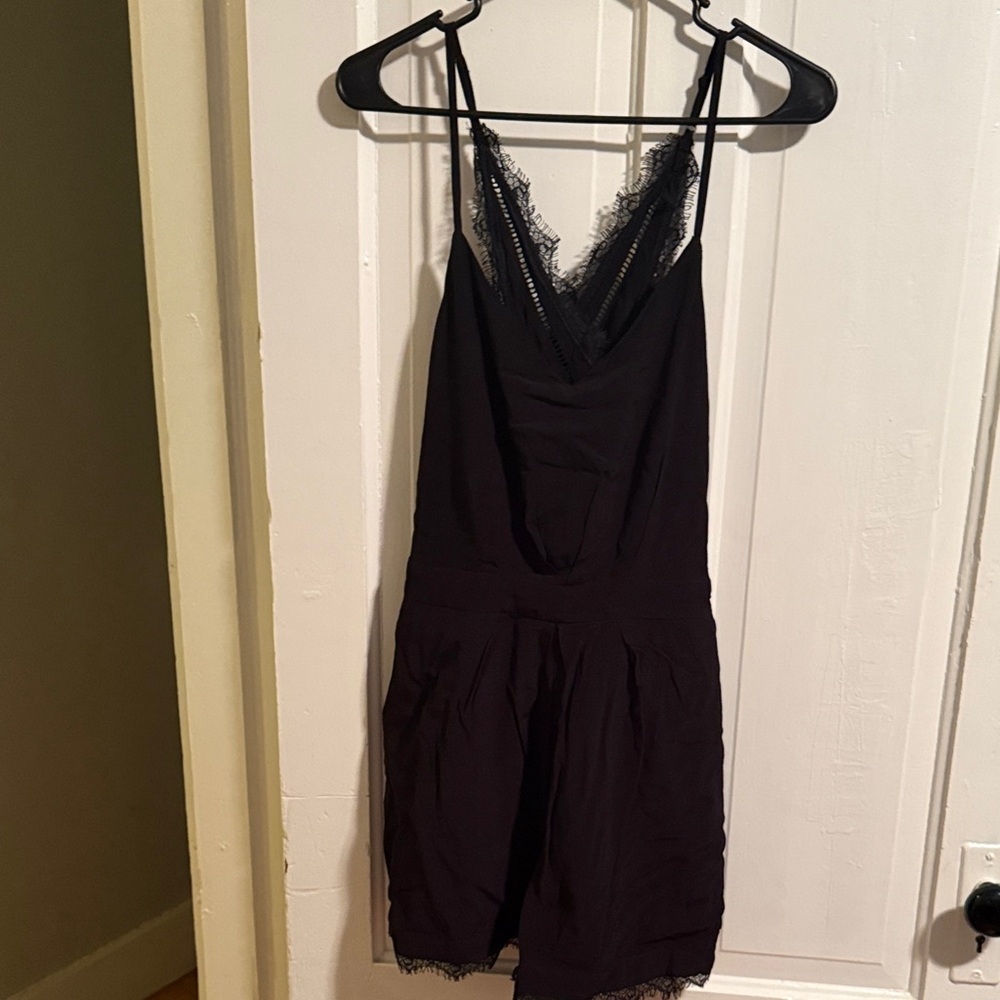 Adelyn Rae Black Lace Detail Garment